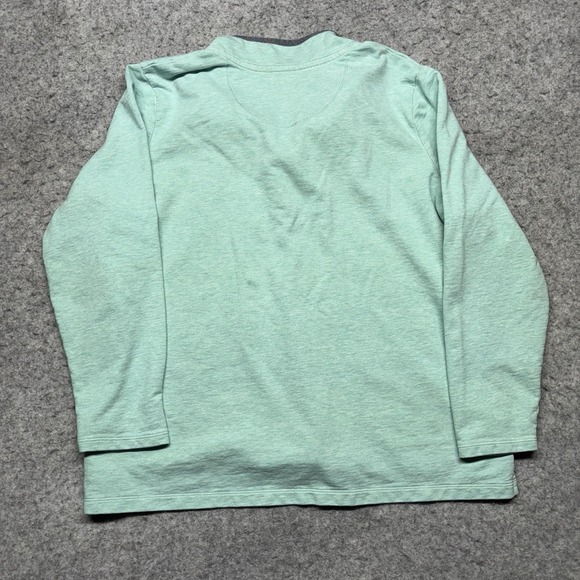 LL Bean Long Sleeve 1/4 Button‎ Pullover Sweater Mens XL Light Blue - Picture 6 of 7